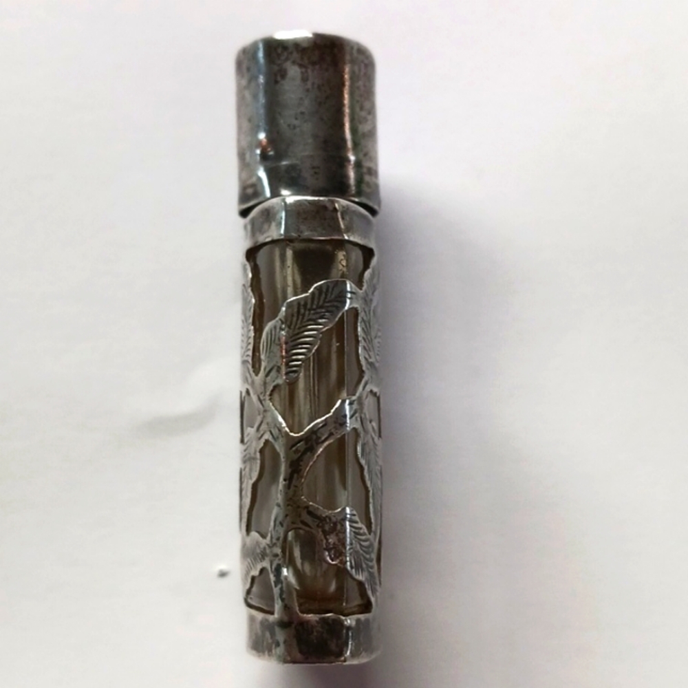 Sm Sterling Perfume Bottle Vtg. View 5
